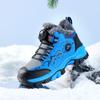 Kinder Winter Schnee Stiefel Jungen Warm Fleece Gefüttert Wasserdicht Wanderschuhe Mit Rutschfester Sohle Mittelhoher Schnitt Outdoor Trekking Schuhwerk