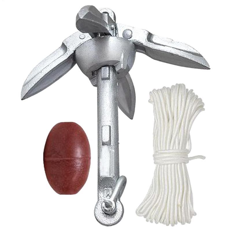 Kayak Anchoring Kit Compact Kayak Anchoring System Folding Retrievable Quick Release Boat Accessories For Lake Kayaking Rafting