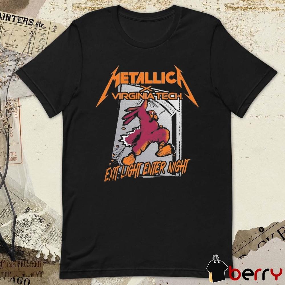Virginia Tech Metallica Shirt Virginia Tech Metallica T-Shirt Metallica Tour Unisex T-Shirt M
