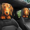 Car Headrest Protector Front Headrest Protector Decoration 2 Pieces Washable Reusable Automotive Interior Decorations For Sedan
