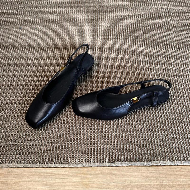 

Замшевые ретро универсальные черные туфли-лодочки с мелким вырезом для通勤, женские одинарные туфли, квадратный носок, кожаные сандалии, женская летняя обувь 40