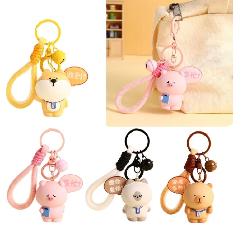 Modern Bear Keyring Lightweight and Ergonomic Bag Charm Creative Keychain for Creative Trendsetters and Collector