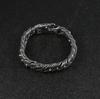 Wielorozmiarowa Vintage Męska Bransoletka Łańcuchowa Cuban Link Punkowa Stal Nierdzewna Męska Opaska na Nadgarstek Bransoletki Bangle Biżuteria Wikingowska