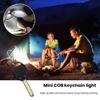 Mini-LED-Schlüsselanhänger-Taschenlampe, superhell, hohe Lumen, 2 Modi, kompakte Größe, tragbare Outdoor-Taschenlampe, COB-Notfall-Schlüsselanhängerlicht