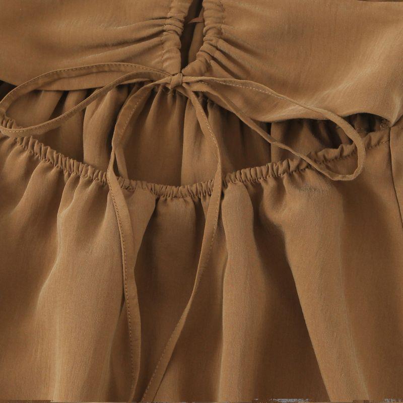 Kaslead New Arrival Women's Clothing Fashion Style Fashion Minimalist Vertical Midi Skirt Dress 3067367