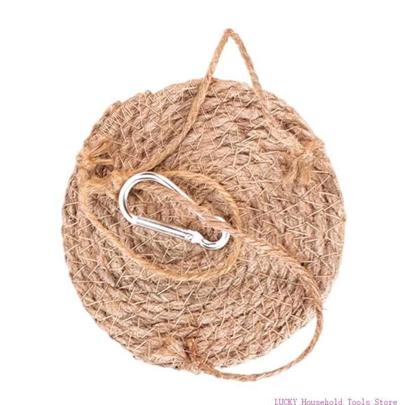 

J0MC Comfortable and Safe Reptiles Hammock Straw Woven Hammock Bed for Small Reptiles Pet Resting and Climbing for Terrariums