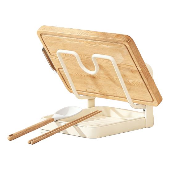 Topfdeckel-Aufbewahrungsgestell mit Abtropfschale U-förmiges Rillendesign Hält Deckel aufrecht Mehrzweck-Küchenutensilien-Organizer