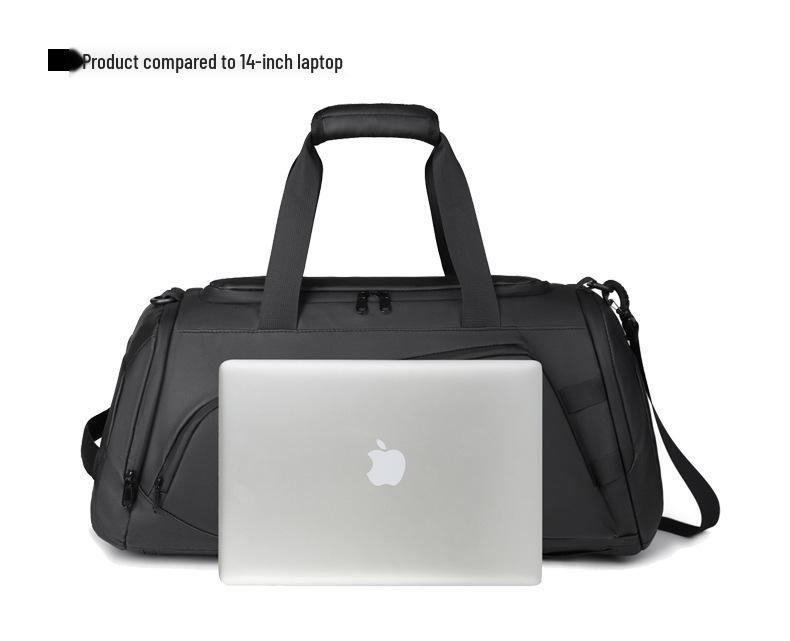 Men's High-End Wear-Resistant Insulated Travel Fitness Bag with Wet/Dry Separation