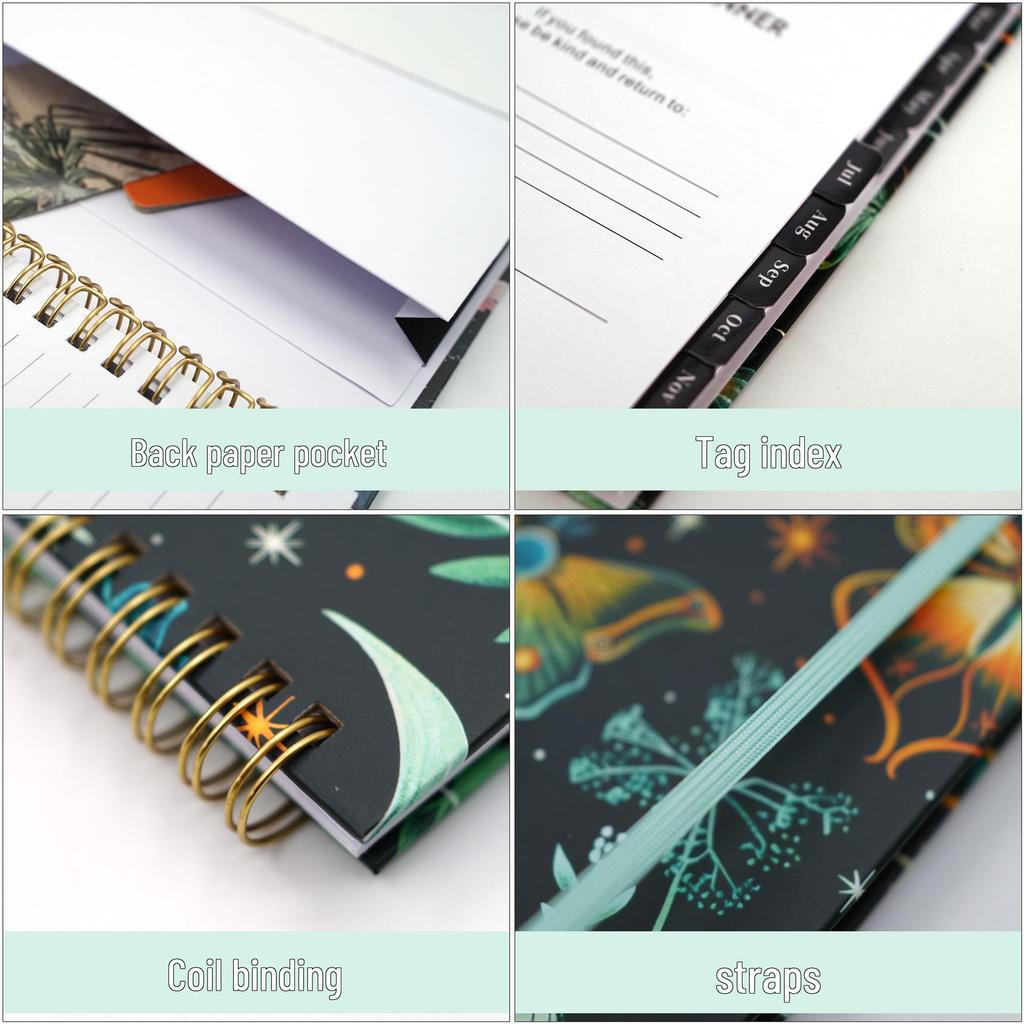 A5 Spiral Notebook: Customizable English Weekly Planner