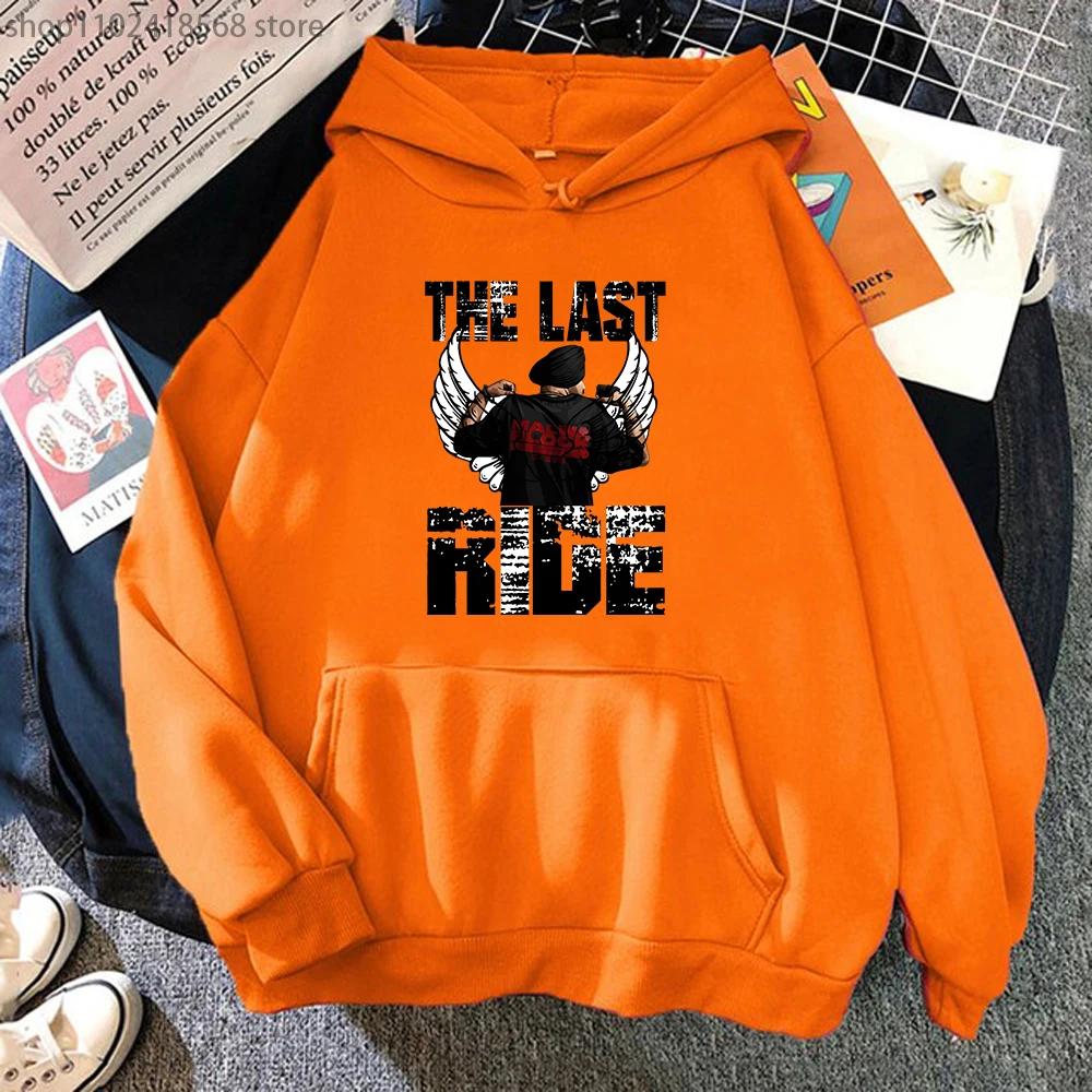 Sidhu Moose Hoodies Wala The Last Ride Buchstabenaufdruck Sweatshirt Herren/Damen Lässig Woter Kleidung Damen Tops