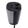 150W Car Power Converter with Voice Controlled LED Colorful Atmosphere Light USB Charging Converter