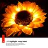LED Sunflower Landscape Lighting Waterproof Solar Lawn Walkway Lighting  Easy Installation Automatic Switch for Courtyard
