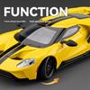 Large 1/24 Ford GT Car Model Alloy Simulation Supercar Collection Ornaments Children's Toy Car Boy Holiday Gift