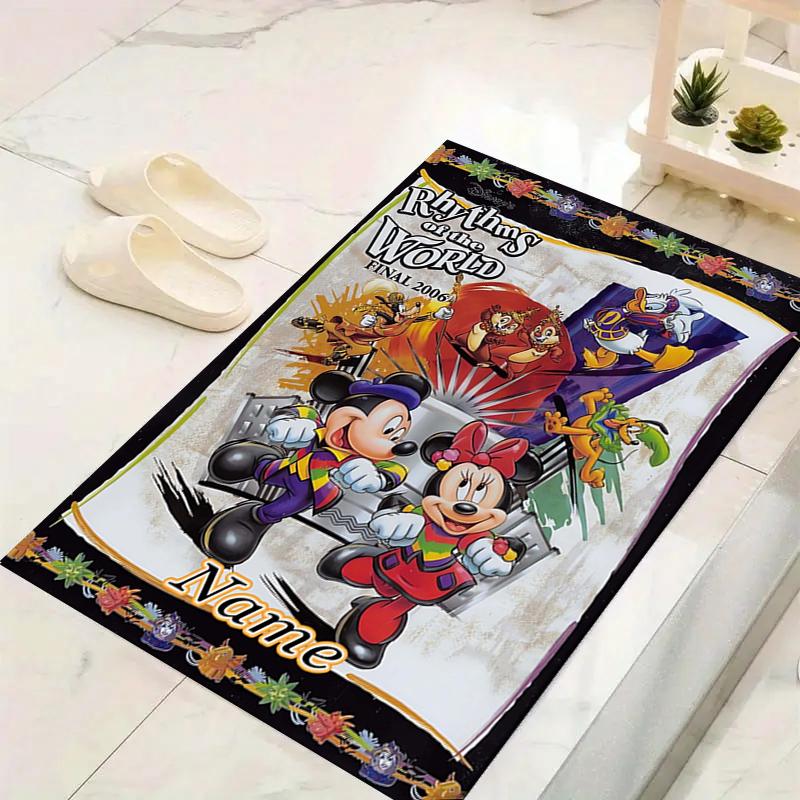 Custom 1Pc Mickey Friends Adventure Rug Office Carpet Indoor Outdoor Entrance Doormat Nonslip Soft And Comfortable Living Room D916136