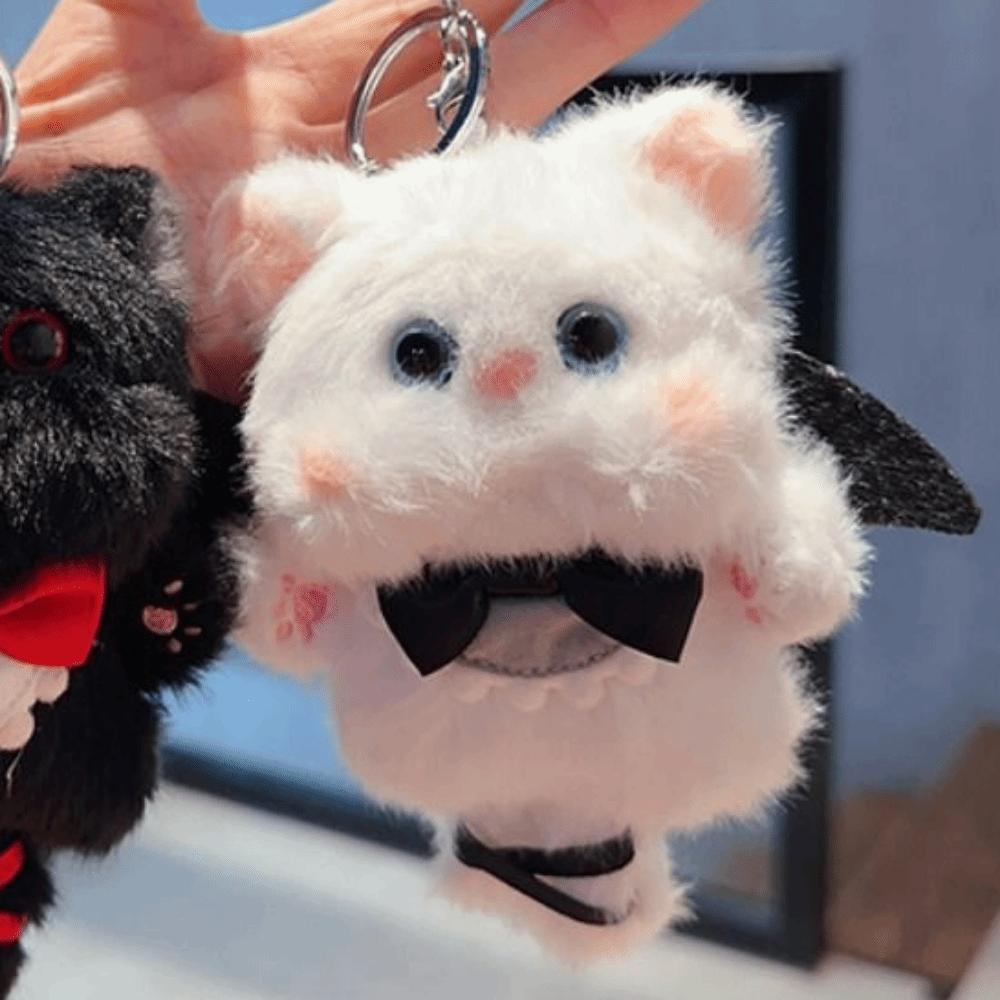 Cute Cartoon Cat Plush Doll Toy Fluffy Mini Plush Keychain Kawaii KeyChain Plushie  Plush Pendant