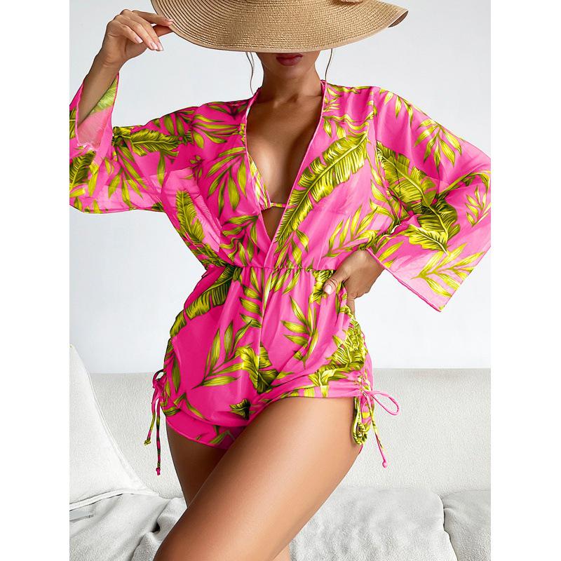 Women's Three-Piece Sexy Bikini Swimsuit - Split Design, High-End European and American Style