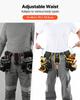 Tool Belt, Magnetic Tool Pouch for Men, 28 Pockets Heavy Duty Adjustable Utility Belt Detachable Bag for Electrician, Carpenter, Construction, Work