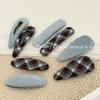 Korean Version Retro Minimalist Fabric Hair Clips for Elegant Side-parted Hair, Side-byside Hair Clips, Versatile Hair Accessories