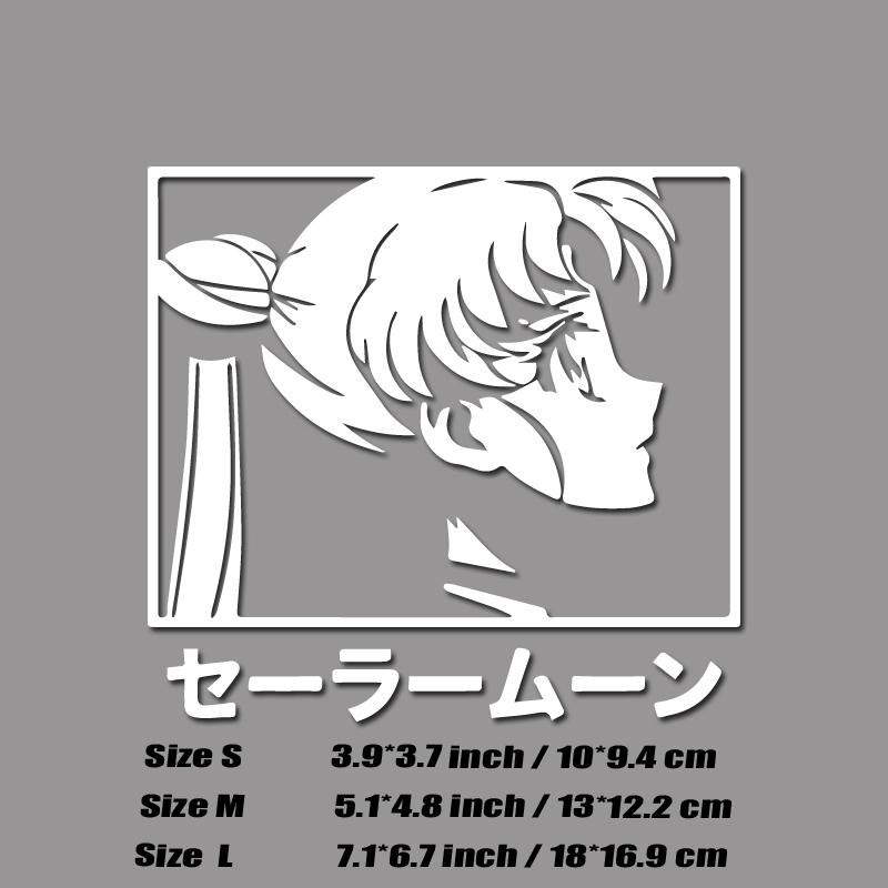 Moon Sailor anime decal,creative&fashion decal with high quality for car windows,good for female driver,For a Unique look!