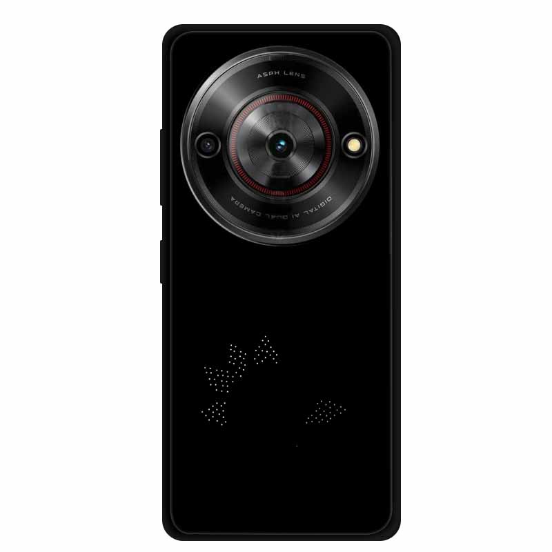 

Coque For ZTE Blade A75 5G Case Cute Cartoon Black Silicone Soft Back Cover Case For ZTE Blade A75 Phone Case A 75 6.6 Funda ZTE A75 5G