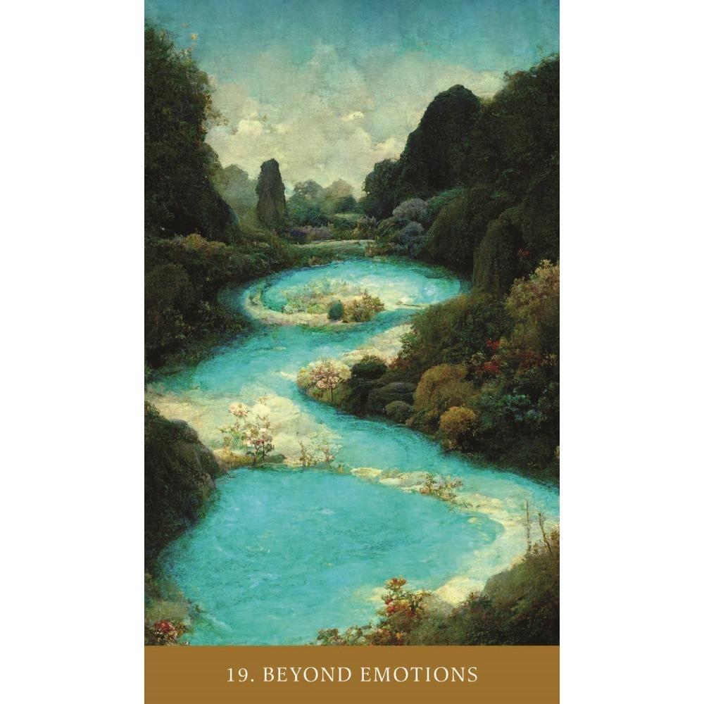 39 Stück Karten Der Pfad des Lichts Oracle: Heilung und Selbstbeherrschung durch die Weisheit der Bhagavad Gita 10,4*7,3cm