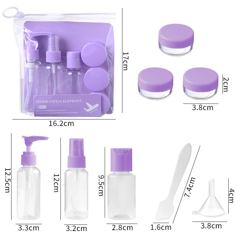 Women's Portable Travel Cosmetics Refill Set: Airplane-Friendly Lotion & Cream Sprays