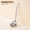 316 Stainless Steel Long Handled Soup Spoon Silver High Temperature Resistance Slotted Spoon Easy To Clean Large Capacity