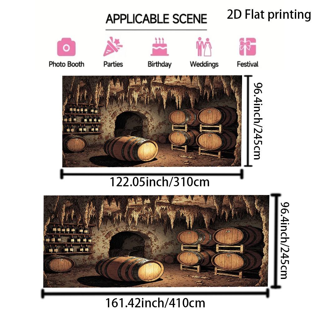 Bannière plate 2D Bannière plate 2D, 1 pièce Bannière plate 2D Bannière plate 2D, 1 pièce Fond de grande cave à vinDJH