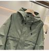 2025 Spring Men's Versatile Hooded Windbreaker Jacket Coat – Trendy Workwear Style for Autumn