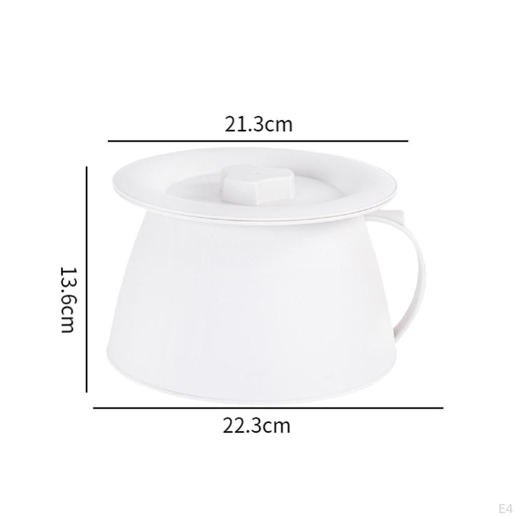 Bequemer Nachttopf für Zuhause, tragbare Toilette mit Griff