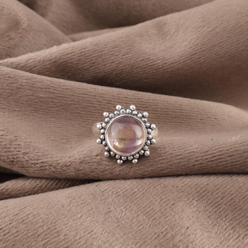 Ametrine Pendant, 925 Solid Sterling Silver Gemstone Jewelry, Handmade Ring, For Thanksgiving Gift