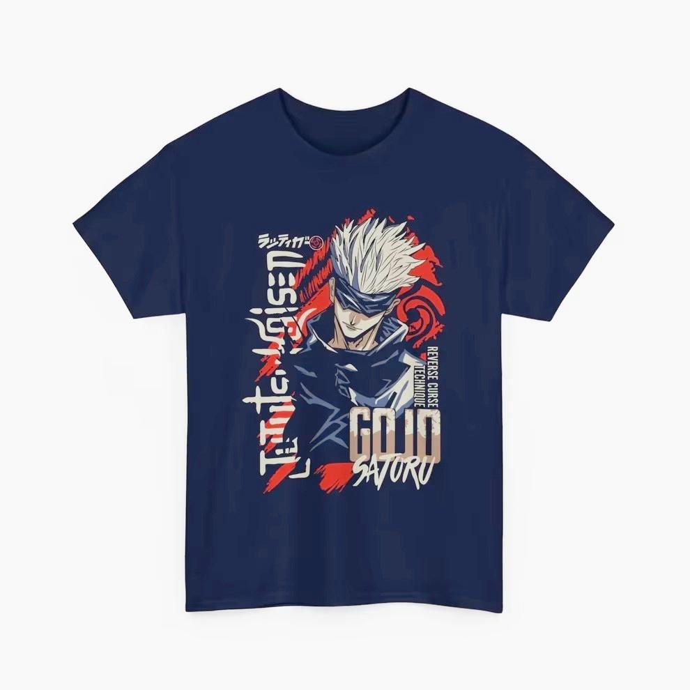 

2026 New Spell Defense Five Reverse Spells Mens and Womens Anime Style Fashionable Comfortable Casual ShortSleeved TShirt M
