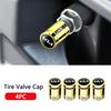 Set of 4 Alloy Car Logo Wheels Tire Valve Dust Covers Tire Stem Covers for Kia Rio Soul Seltos Forte K5 K3 Niro Sorento Stinger VG4