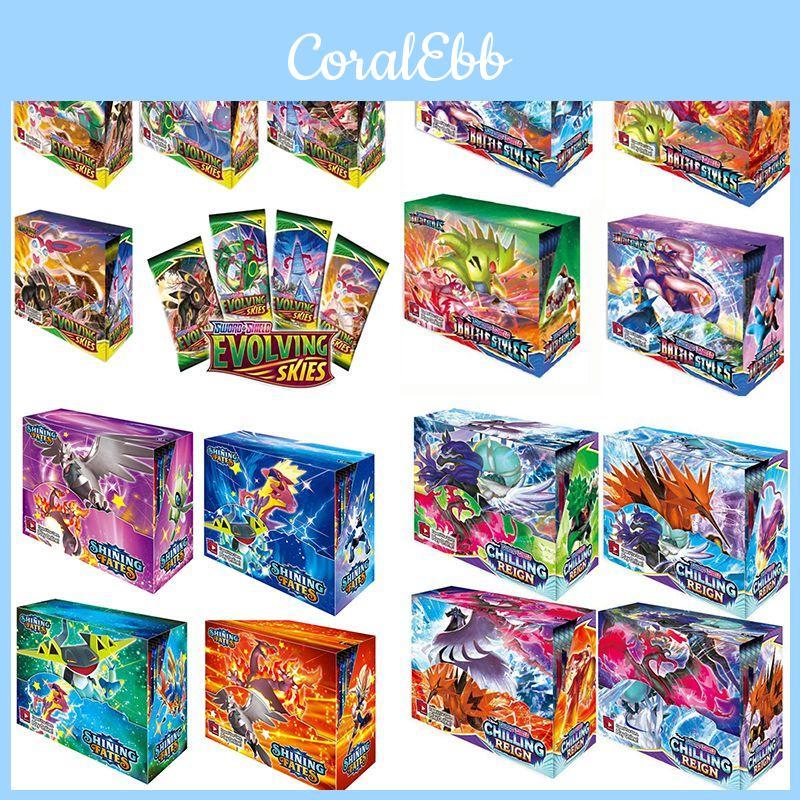 Ultimátní sbírka 360 kusů Pokémon karet s edicemi Sword Shield, Evolving Skies, Shining Fates