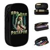 Brr Brr Patapim Funny Italian Brainrot Meme Pencil Case Pencilcases Pen for Girl Boy Large Storage Bags School Gift Stationery