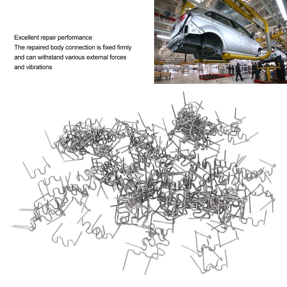 500PCS 0.8mm Diameter Welding Hot Staples Alloy Bumper Repair Welding Wire  Maintenance Technician