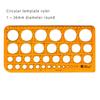 1pcs Professional Drawing Template Ruler for Curves, Circles, Ovals - Ideal for Engineering, Architecture, Interior Design