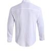 Mens Long Sleeve Stand Collar Solid Color Casual Beach Shirt