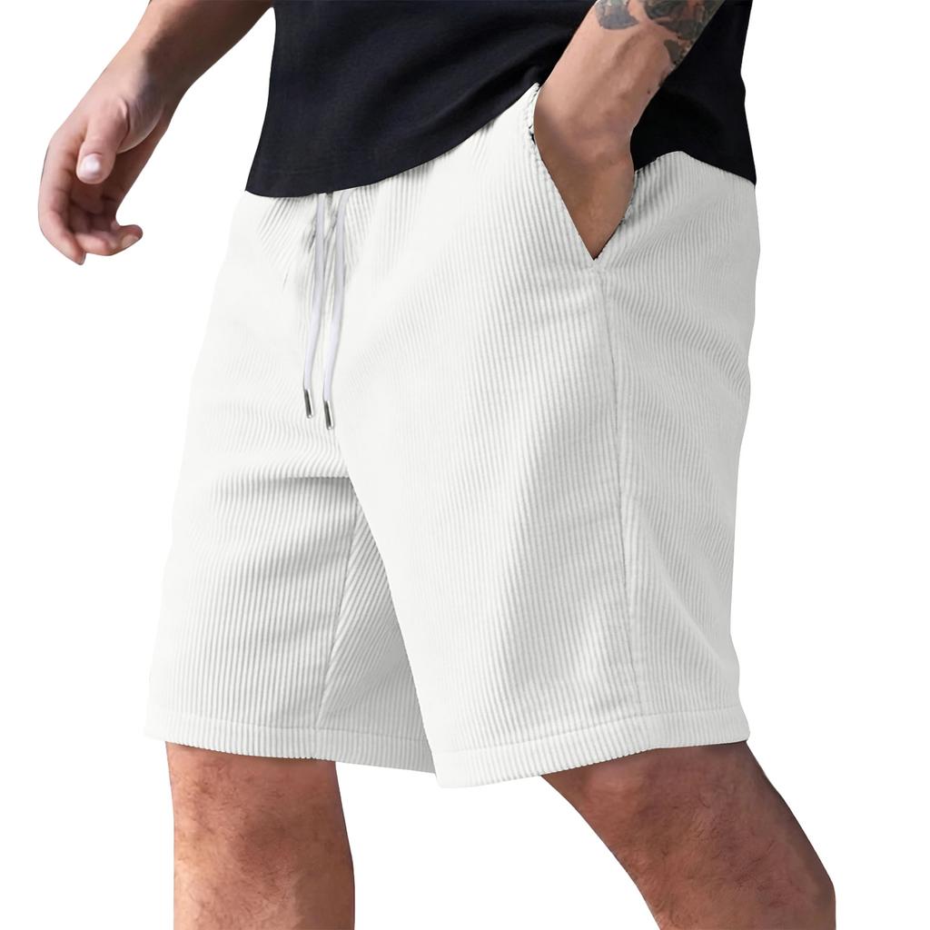 Men's Summer Casual Shorts Men's Fashion Sports Textured Shorts