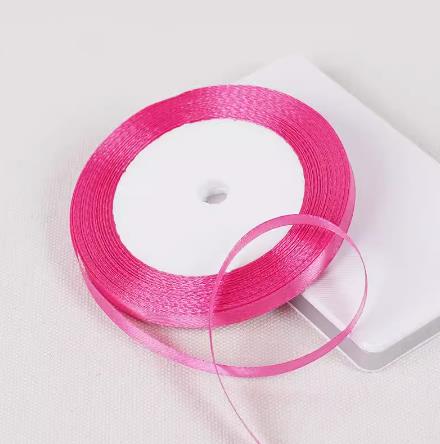 25Yards 6mm Silk Satin Ribbons for Crafts Bow Handmade Accessories for Clothing Accessories and Hats DJIY