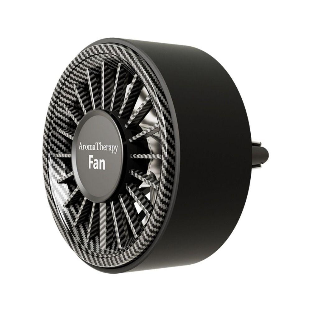Type C Charging Car Aroma Therapy Fan Colorful Ambient Light Air Outlet Fan  For Car Air Freshener