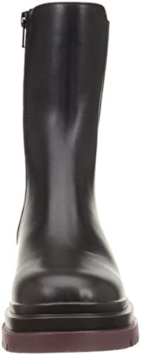 Randa Women's Rain Boots, Tank Sole Side Gore Boots, Wine, Size 23.5cm, Suitable for Sun and Rain