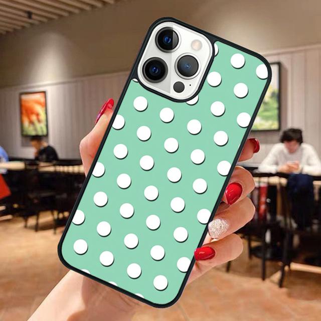Black And White Polka Dot Phone Case For iPhone 17 Air 13 12 14 15 16  Cover For Apple Pro Max Plus Coque