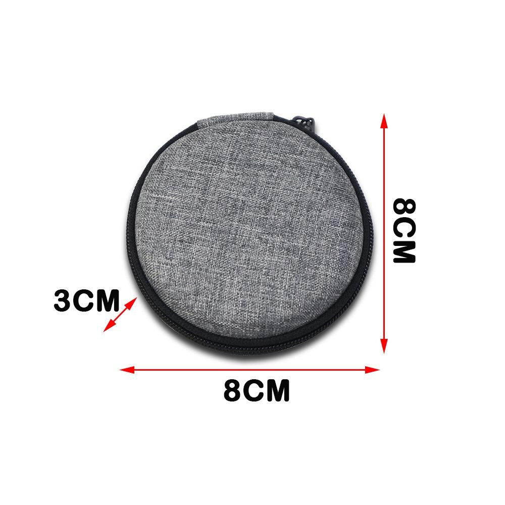 Portable Zipper Earphone Case Bag Mini Protective Charging Cable Organizer Multifunctional Shockproof Digital Storage Bag U Disk