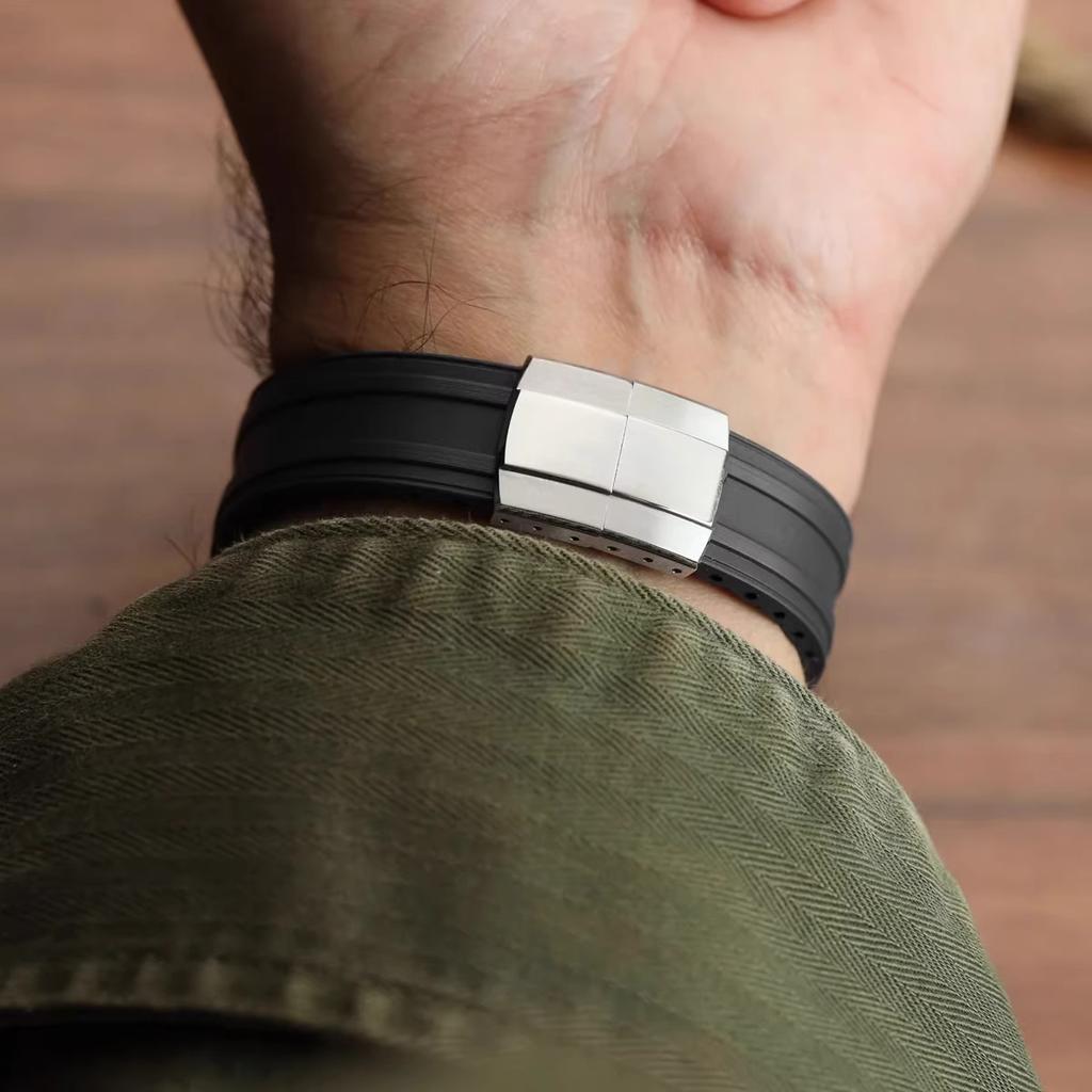 High Quality 316L Steel Watch Clasp 16mm 18mm 20mm Durable Folding Deployment Buckle Silver Watch Strap Buckle Watch Accessories