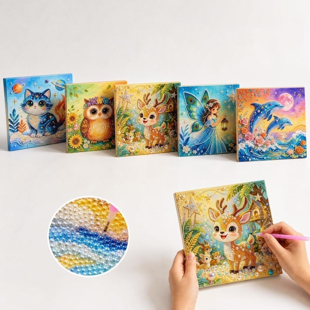 2020 Inch Framed Painting DIY Partial Bead Sticker Set with Wooden