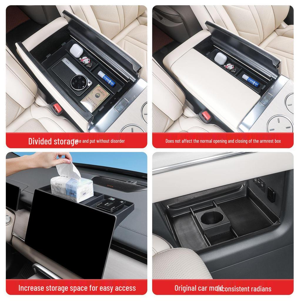 Baojun Huajing S Center Console Rear & Under Armrest Storage Box