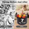 Felt Pet Toy Box Pet Toy Storage Basket Dog Toy Box Special Storage Basket for Organizing Pet Supplies Blanket Pet Storage Box