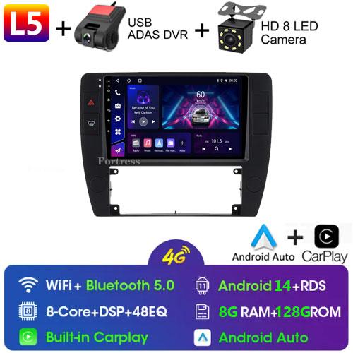 

Для VW Passat B5 2000 - 2005 360 камера Android 14 радио автомобильный мультимедиа Авторадио CarPlay 4G GPS RDS HD регистратор NO 2 Din