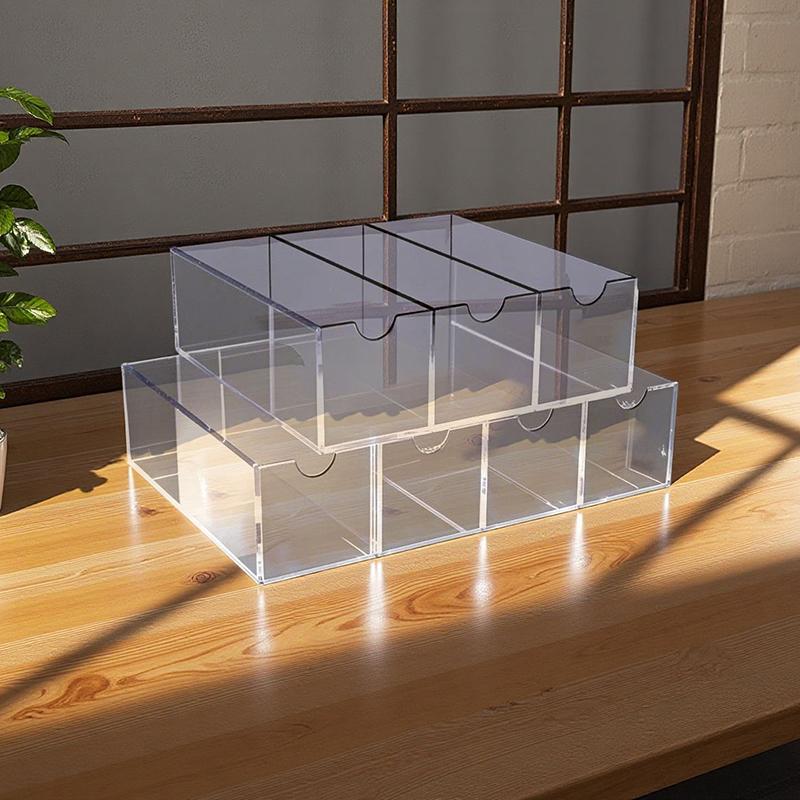 Pp Data Cable Organizer Case Charger Storage Box Transparent Desktop Storage Case Moisture-Proof Card Organizer Home Supplies